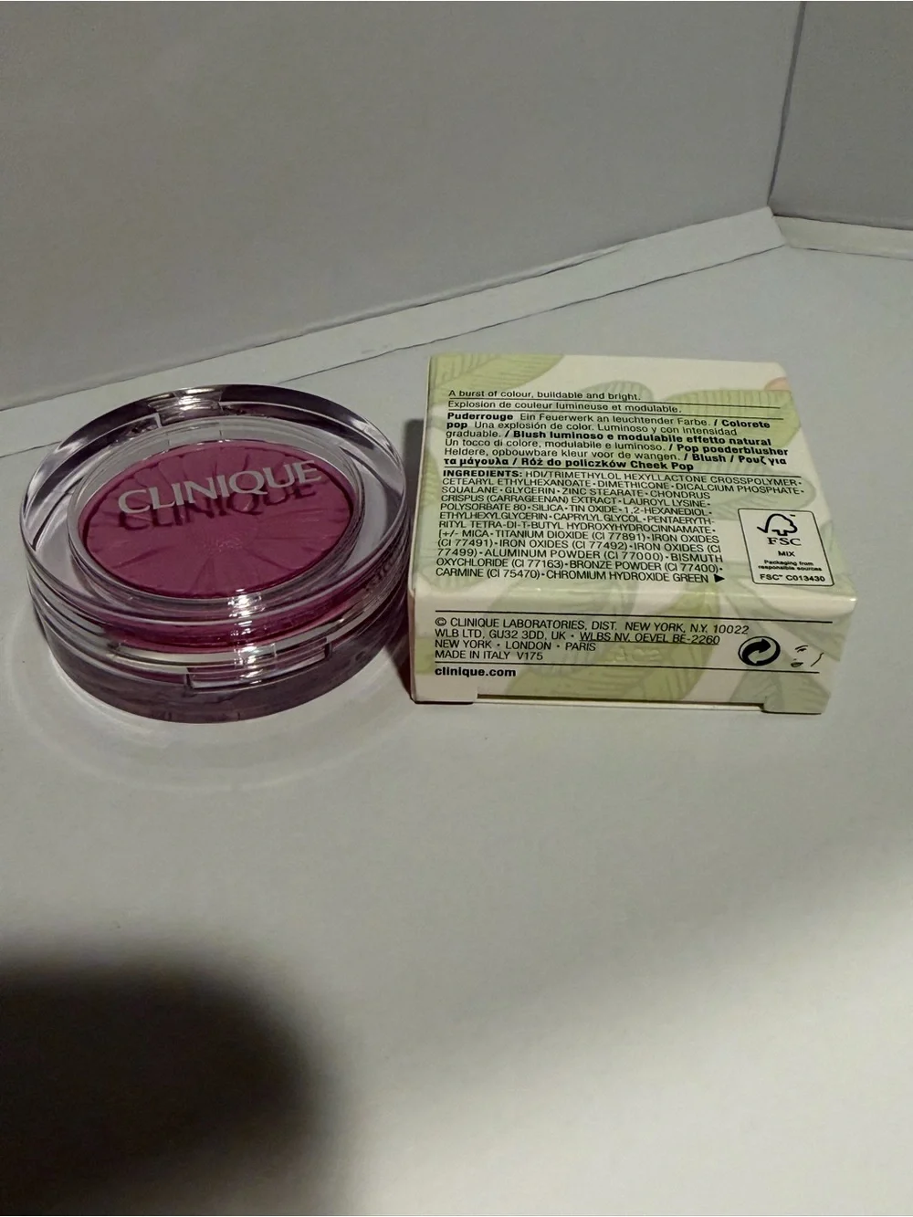 Clinique Cheek Pop Blush Pop - 15 Pansy Pop - .12oz/3.5g NIB